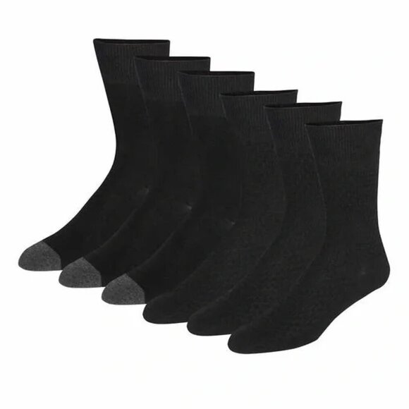 NWT - 6-pair Black Cole Haan Men's Dress Sock Fits Men's shoe size 7-12 - Picture 5 of 5